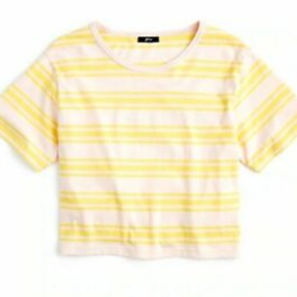 J. Crew Oversized Comfy Striped T-Shirt Medium - Picture 2 of 5